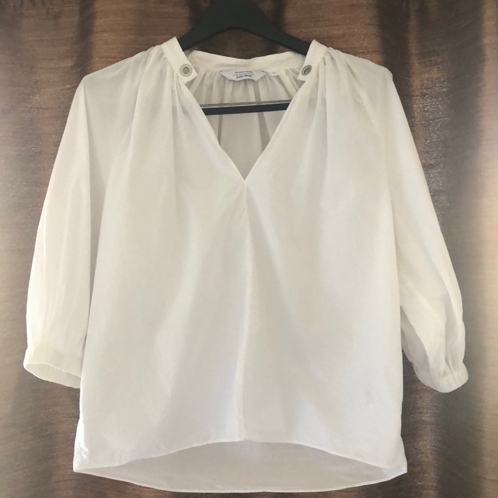 & Other Stories Organic Cotton White Blouse sz S